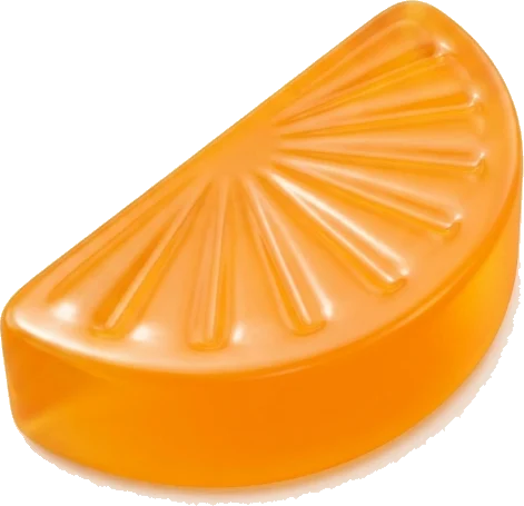 Orange slice gummy